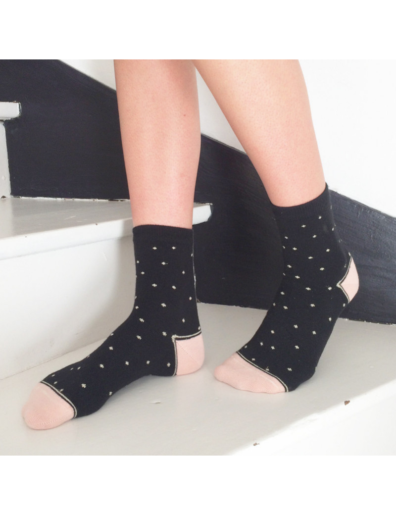 Chaussettes made in France et solidaires femme Claudine - Bonpied Taille  36-41